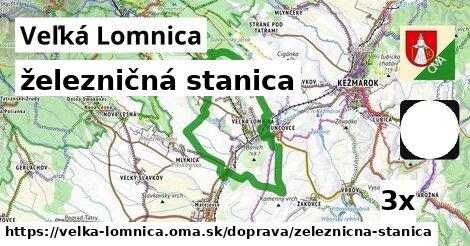 železničná stanica, Veľká Lomnica