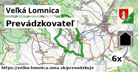 prevádzkovateľ v Veľká Lomnica