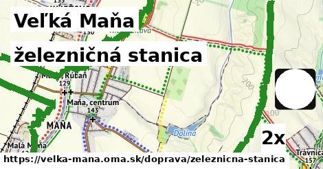 železničná stanica, Veľká Maňa