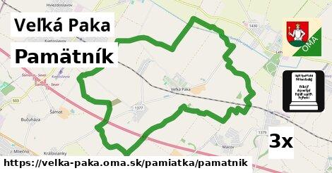 Pamätník, Veľká Paka