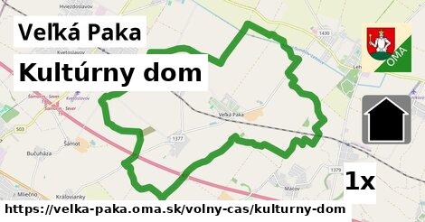 Kultúrny dom, Veľká Paka