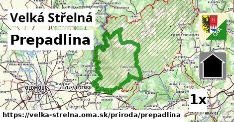 prepadlina v Velká Střelná