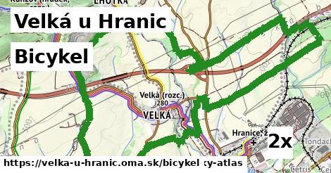bicykel v Velká u Hranic