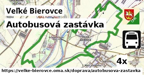 Autobusová zastávka, Veľké Bierovce
