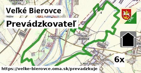 prevádzkovateľ v Veľké Bierovce