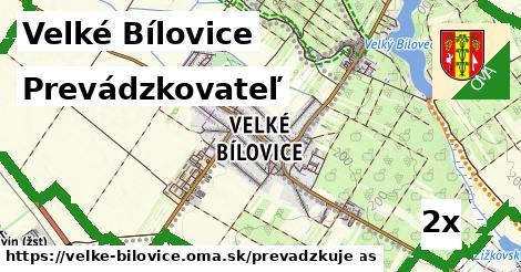 prevádzkovateľ v Velké Bílovice