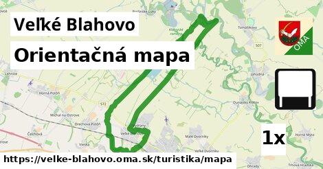 Orientačná mapa, Veľké Blahovo