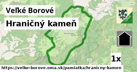 Hraničný kameň, Veľké Borové