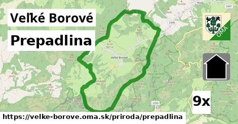 Prepadlina, Veľké Borové