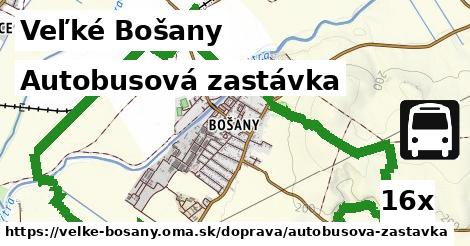 Autobusová zastávka, Veľké Bošany