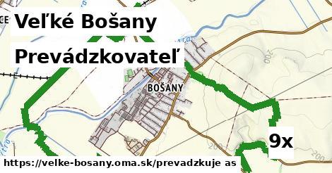 prevádzkovateľ v Veľké Bošany