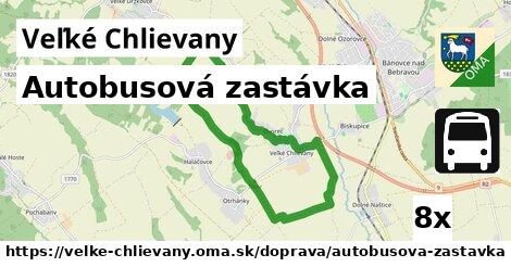 Autobusová zastávka, Veľké Chlievany