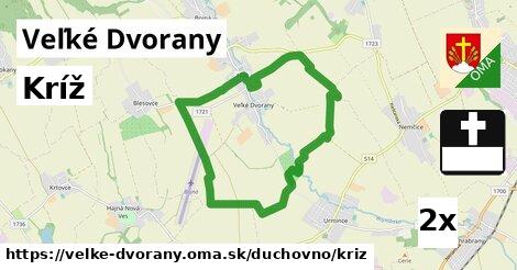 Kríž, Veľké Dvorany