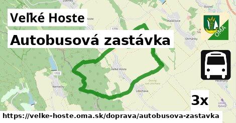 Autobusová zastávka, Veľké Hoste