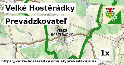 prevádzkovateľ v Velké Hostěrádky