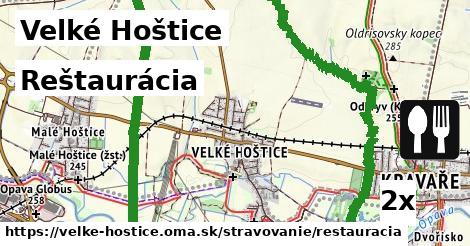 Reštaurácia, Velké Hoštice