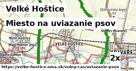 Miesto na uviazanie psov, Velké Hoštice