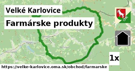 farmárske produkty v Velké Karlovice