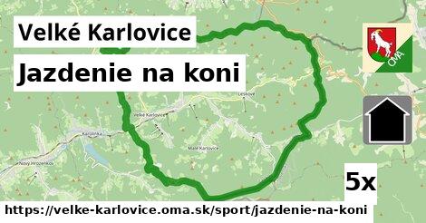 jazdenie na koni v Velké Karlovice