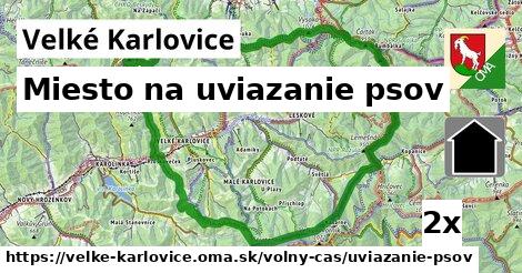 Miesto na uviazanie psov, Velké Karlovice