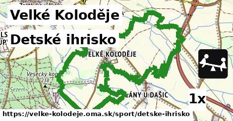 detské ihrisko v Velké Koloděje