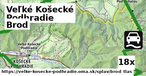 brod v Veľké Košecké Podhradie