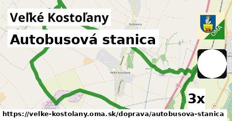 Autobusová stanica, Veľké Kostoľany