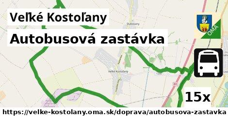 Autobusová zastávka, Veľké Kostoľany