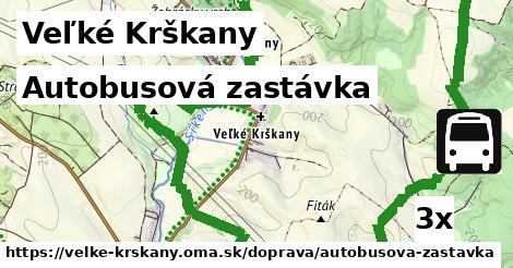 Autobusová zastávka, Veľké Krškany