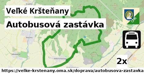 autobusová zastávka v Veľké Kršteňany