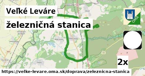 železničná stanica, Veľké Leváre