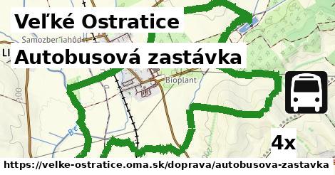 Autobusová zastávka, Veľké Ostratice