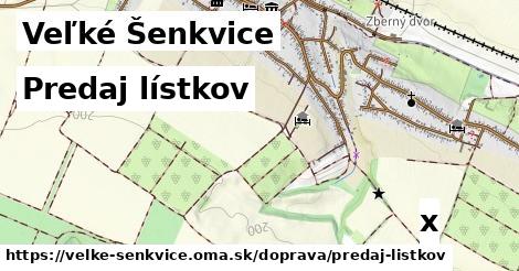 Predaj lístkov, Veľké Šenkvice