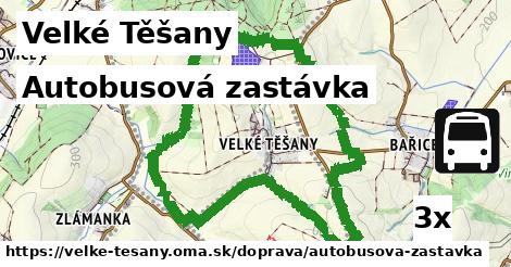 autobusová zastávka v Velké Těšany