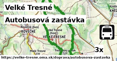 Autobusová zastávka, Velké Tresné