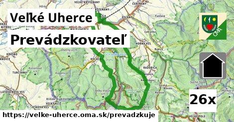 prevádzkovateľ v Veľké Uherce