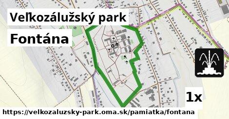 Fontána, Veľkozálužský park