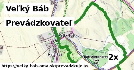 prevádzkovateľ v Veľký Báb