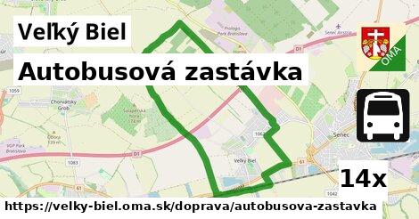 Autobusová zastávka, Veľký Biel