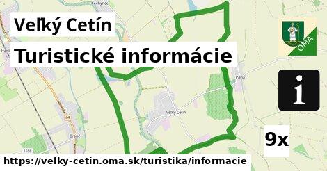 turistické informácie v Veľký Cetín