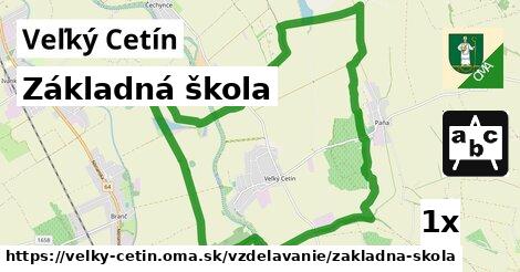 Základná škola, Veľký Cetín