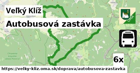 Autobusová zastávka, Veľký Klíž