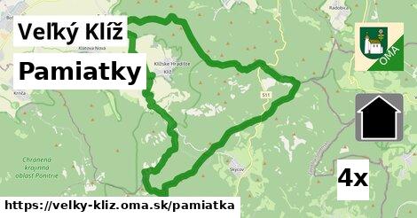 pamiatky v Veľký Klíž