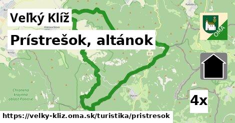 Prístrešok, altánok, Veľký Klíž