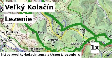 Lezenie, Veľký Kolačín