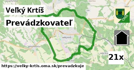 prevádzkovateľ v Veľký Krtíš