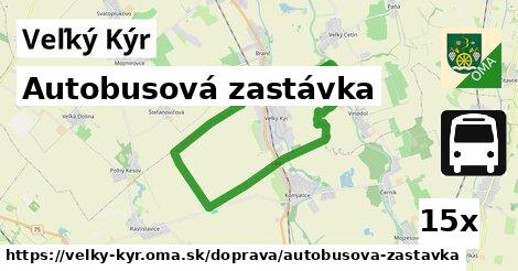 Autobusová zastávka, Veľký Kýr