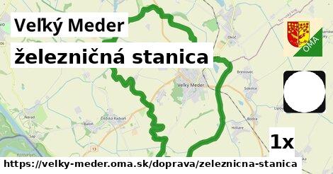 železničná stanica, Veľký Meder