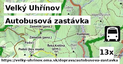 Autobusová zastávka, Velký Uhřínov