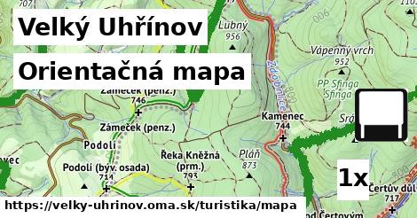 Orientačná mapa, Velký Uhřínov